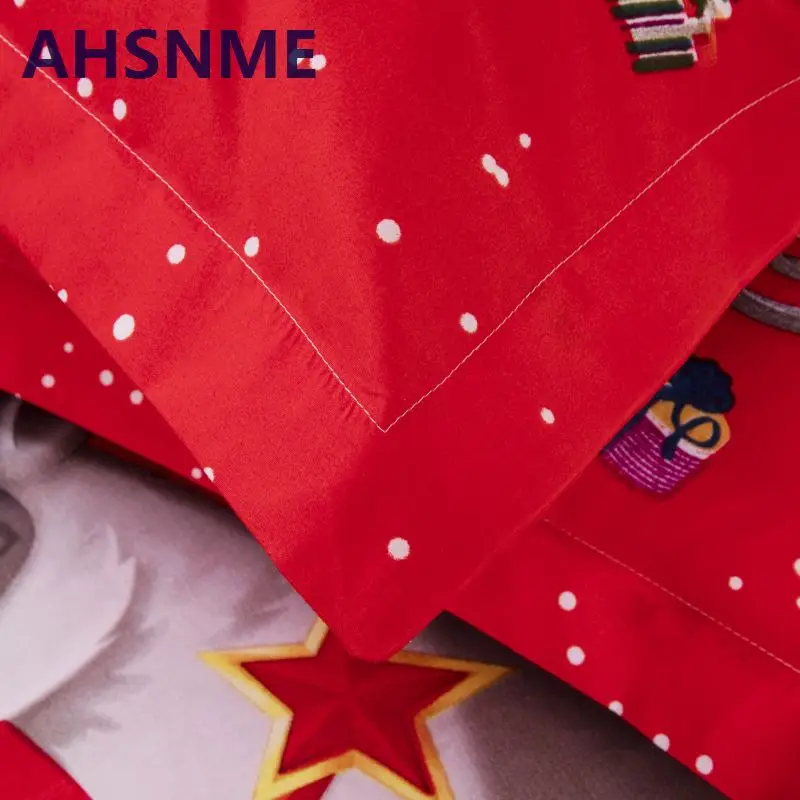 AHSNME 3 шт Новый год Noel Комплект постельного белья Санта Клаус фестивали детский