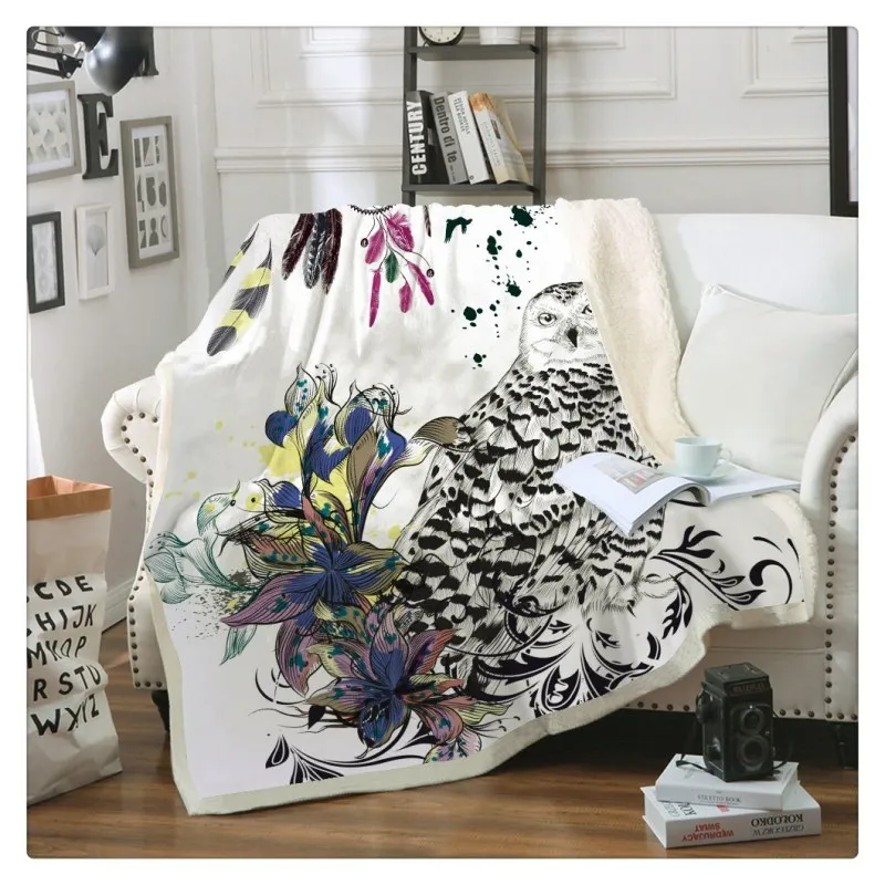 Подушка для дивана коврик йоги одеяло кондиционера толстое Двухслойное плюшевое