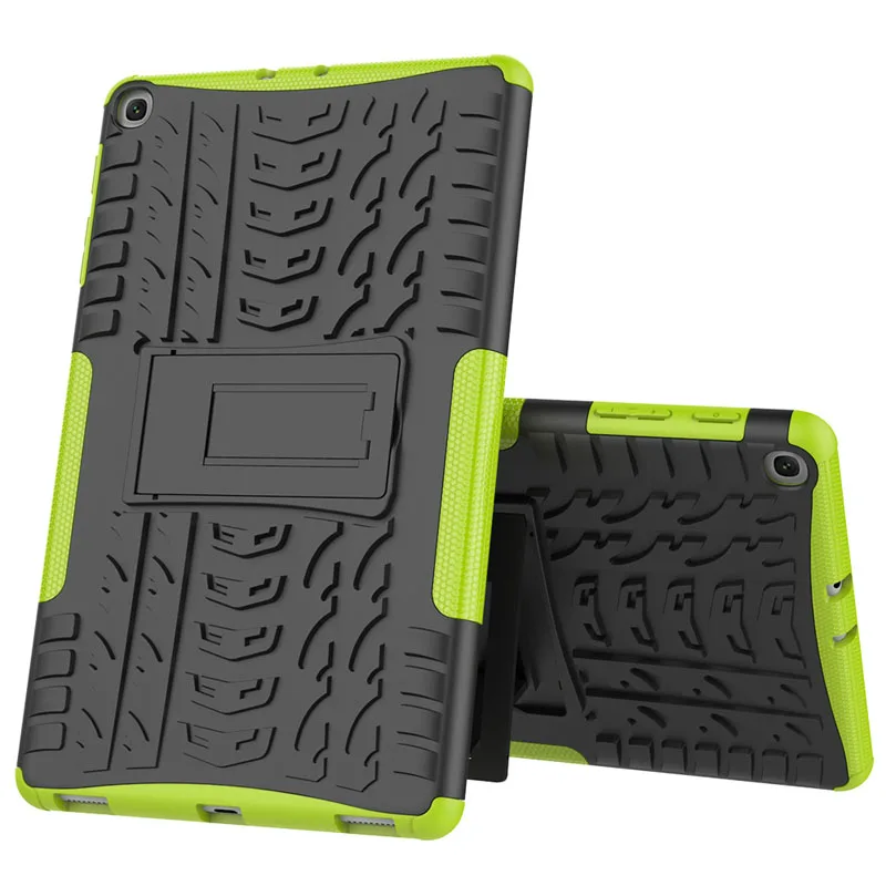 Green Гибридный Жесткий ПК+ мягкий ТПУ задняя крышка для samsung Galaxy Tab A 10,1 SM-T510 T515 защитный чехол для планшета - Цвет: Green
