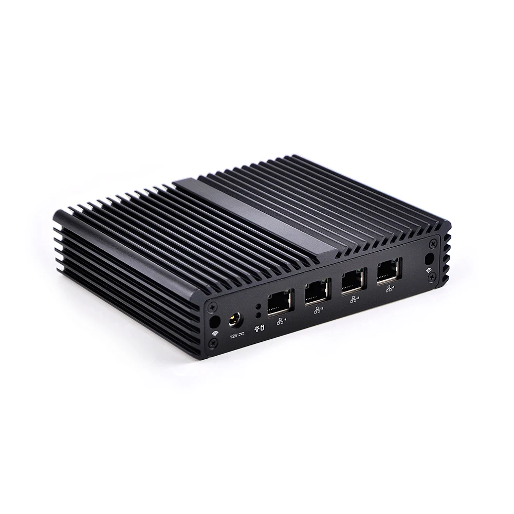 Qotom Mini PC j1900 4 lan pfsense маршрутизатор брандмауэра тонкий клиент x86 безвентиляторный
