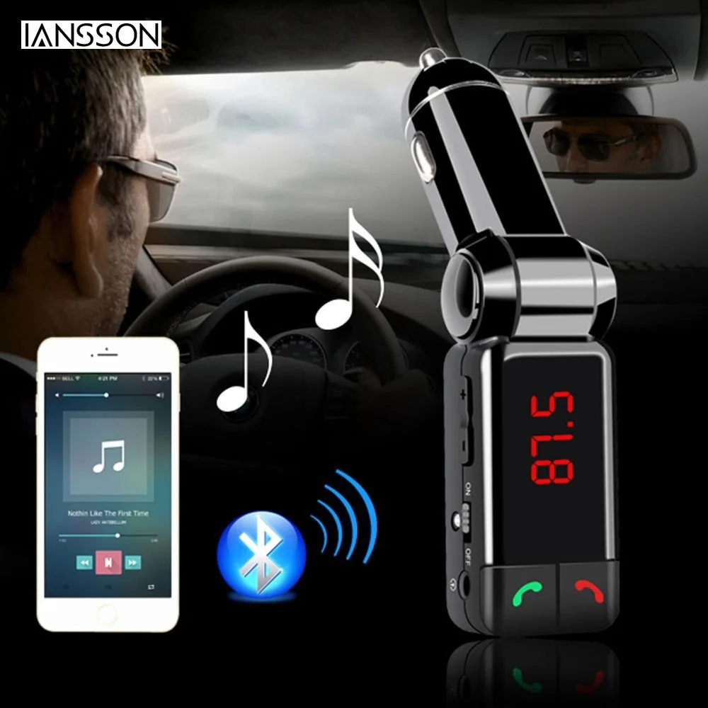 Автомобиль MP3 аудио плеер Bluetooth FM беспроводной fm-модулятор Car Kit свободный Ручной