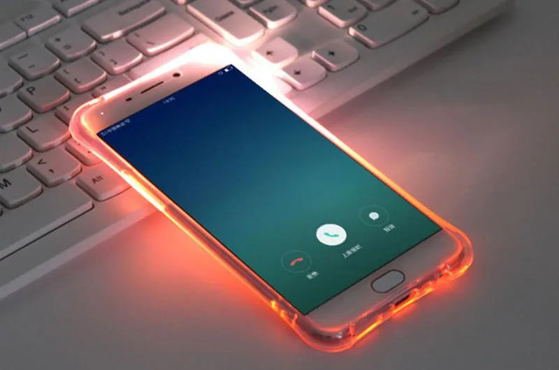 Мягкий ТПУ LED Flash Up Чехол напоминание входящий вызов чехол Smaung Galaxy A3 A5 A7 2017 J3 J5 J7 2016