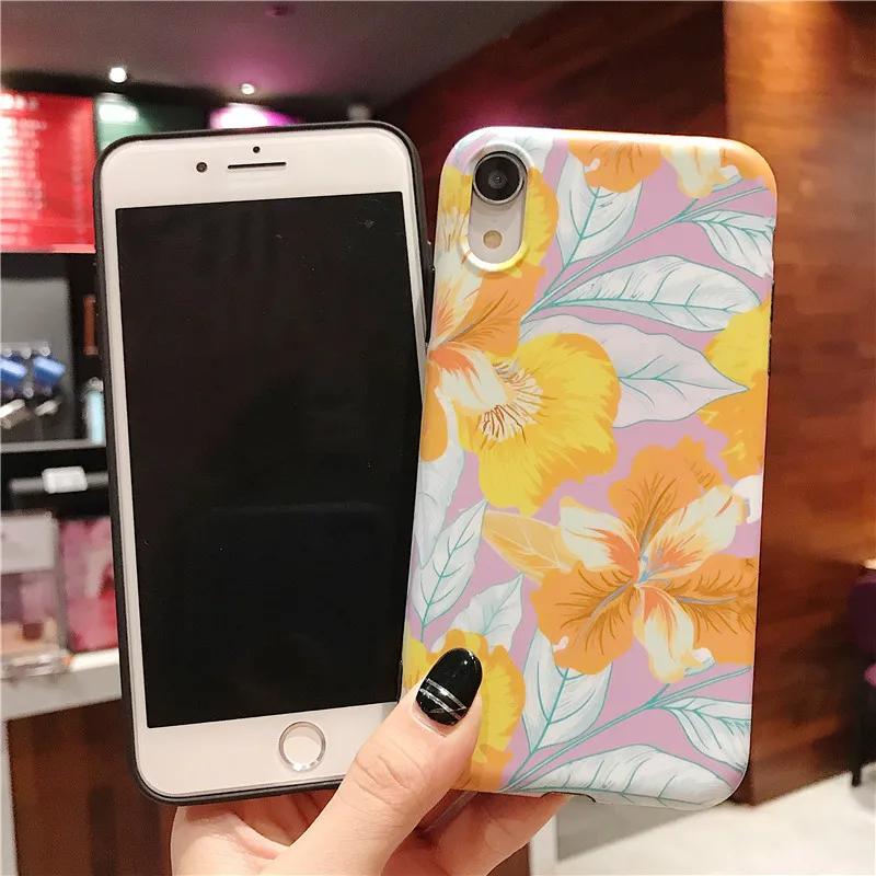 Тиснение скраб светящийся цветок чехол для iPhone X XS MAX XR 8 7 6 S плюс Чехол роскошные
