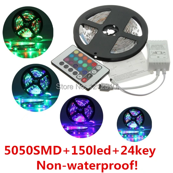Бесплатная доставка 5050SMD не водонепроницаемый 12 В светодиодный светильник 30 s/M