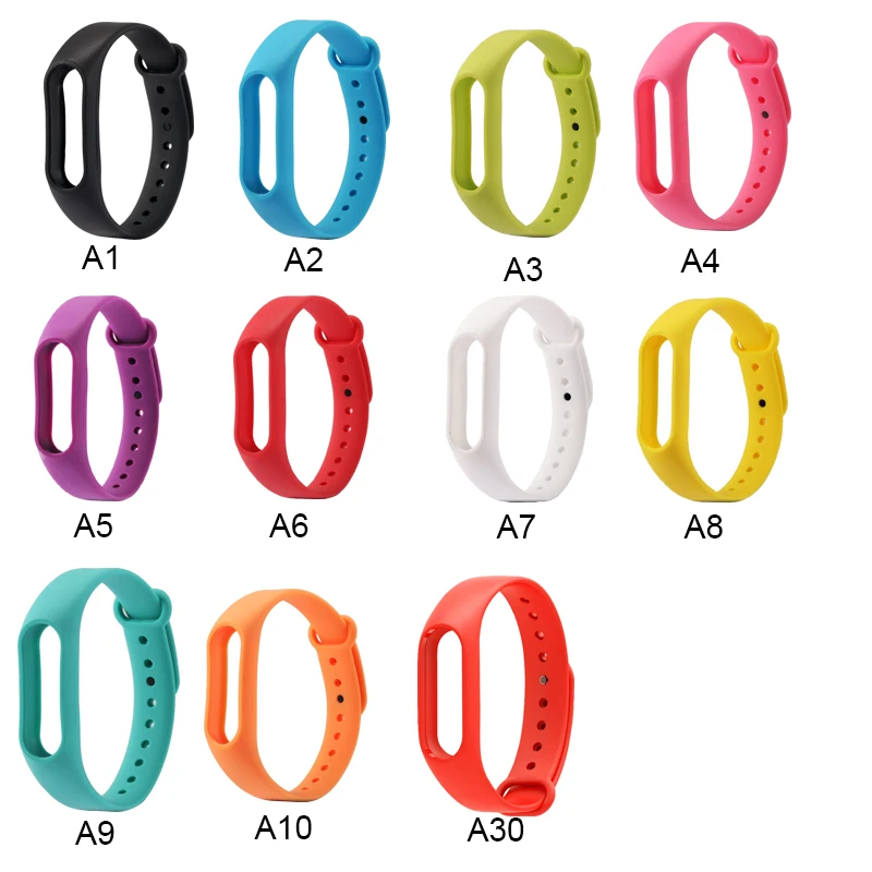 Высококачественный цветной силиконовый ремешок BUMVOR для браслета Miband 2 Xiaomi Mi band