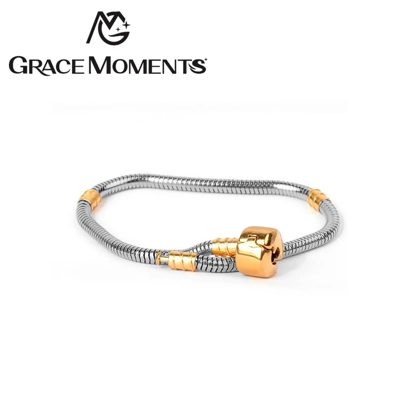 5 шт./лот браслет цепочка из нержавеющей стали со змеиным кольцом кожаная веревка