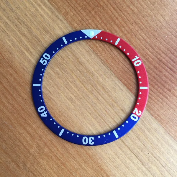 Светящиеся часы pepsi bezels с петлей для Seiko Diver/ProPex GMT мужские/дамские части часов синий и красный черный - Цвет: blue and red 22.95mm