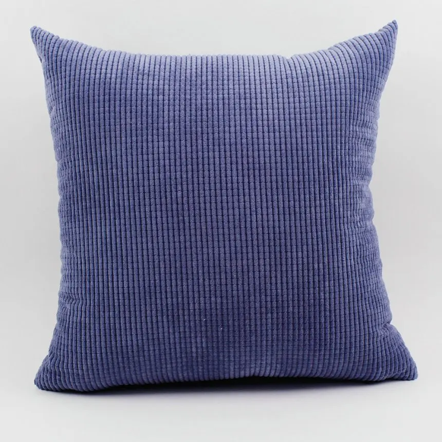 Denim blue Corduroy Sofa cushion cover 30x45/40x40/45x45/40x60/50x50/55x55/60x60cm decorative throw pillowcase home pillow cover - Цвет: Denim blue