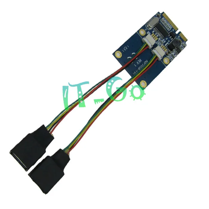 Mini pcie в 2 порта USB 0 адаптер mini pci express usb конвертер riser card | Компьютеры и офис