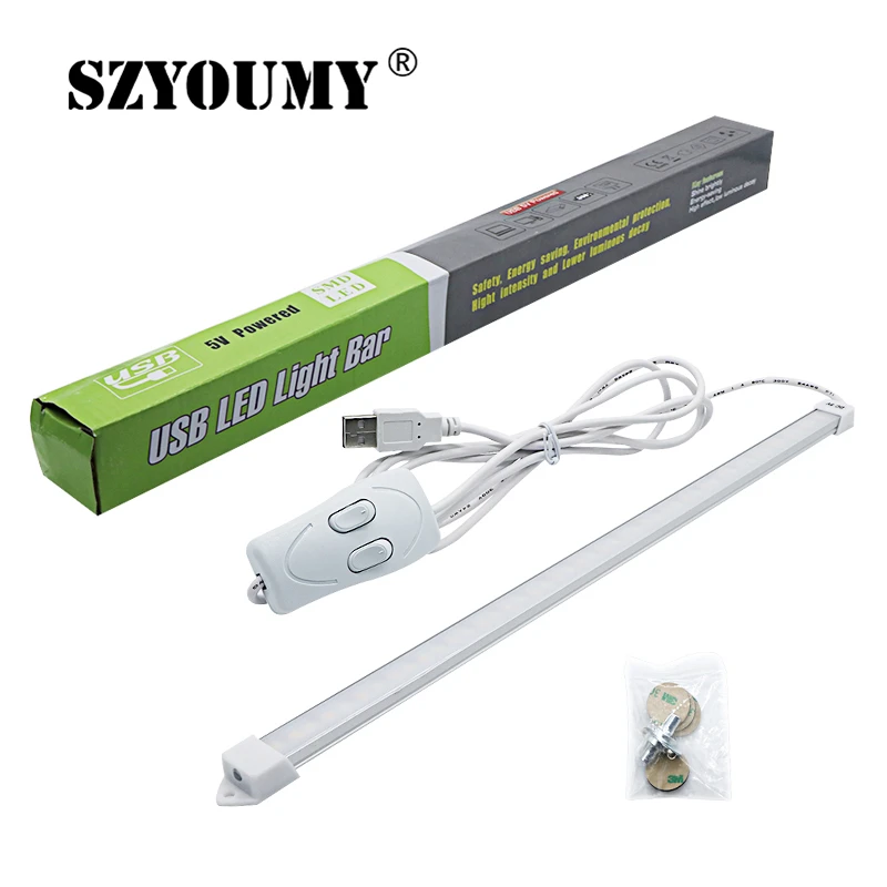 SZYOUMY 3 вида цветов LED USB DC 5V жесткий бар свет сменный/переключатель управления 2835 SMD