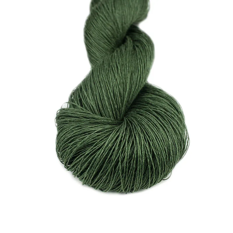 21 Dark Green 1*50 г Хэнк лен натуральная пряжа ручная пряжа цветная пряжа - Цвет: 21 Dark Green