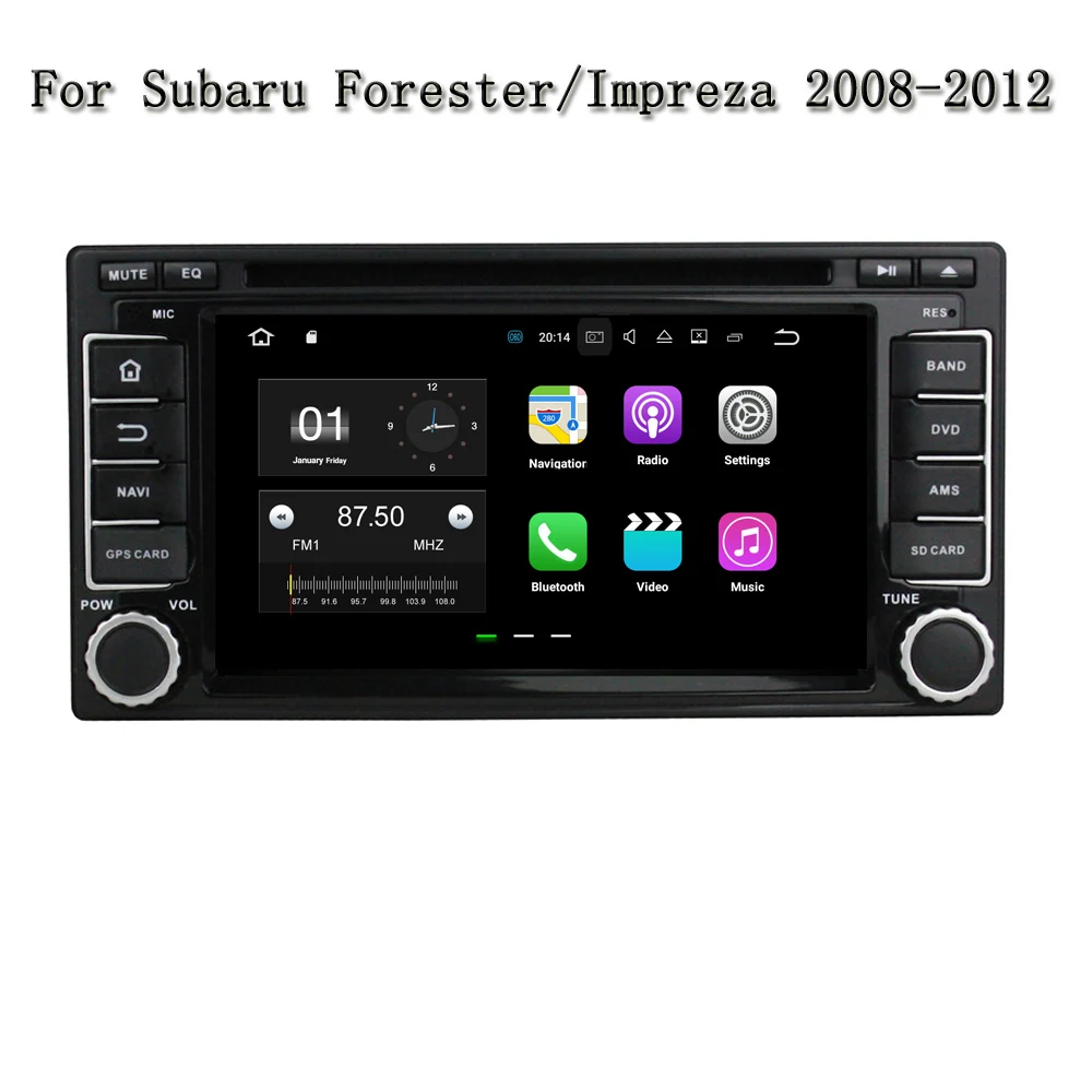 2G RAM Android 8.1.0 4 ядра dvd-плеер автомобиля головное устройство для Subaru Forester Impreza 4G-2011 2008
