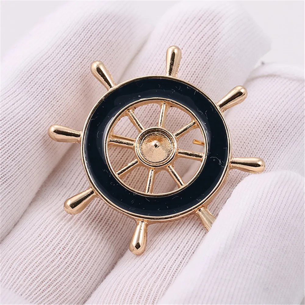 XQ с бесплатной доставкой основной морской стиль руль капля глазурная Брошь Новый