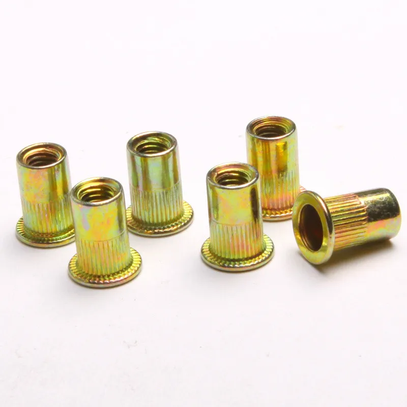 40PCS Pull The Cap Rivet Nut Small Shen Head Riveting Column Pattern Nuts Knurled M4 GB17880 | Строительство и ремонт