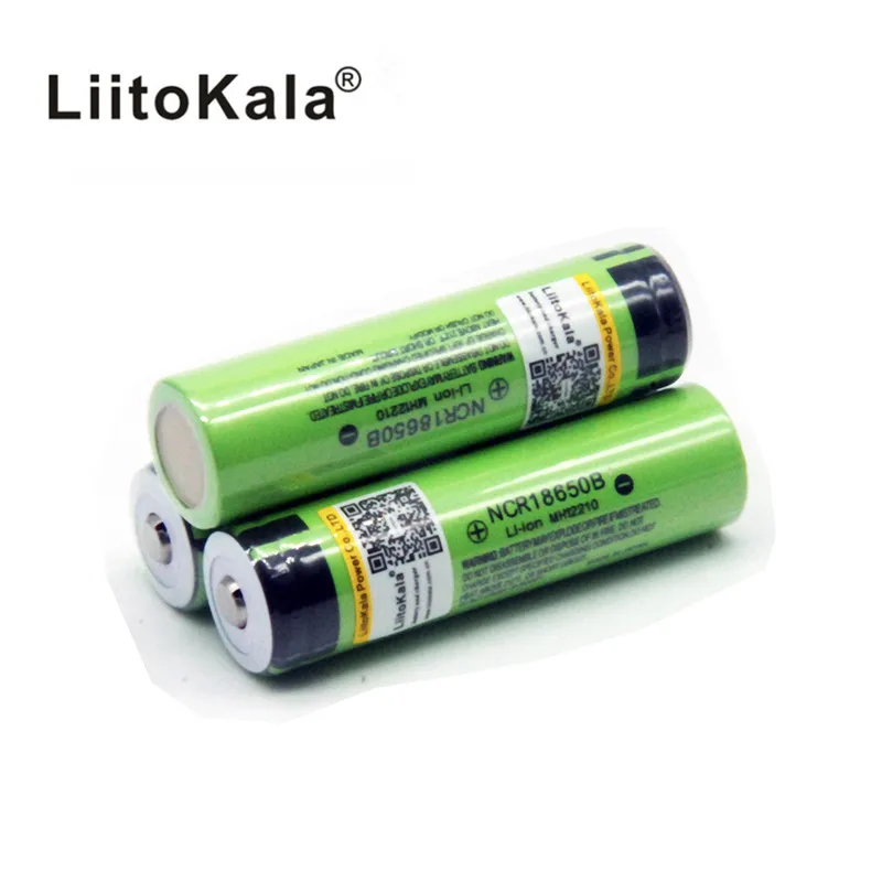 Литий-ионный аккумулятор Liitokala 18650 3400 мА/ч 3 7 В для фонарика NCR18650B (без печатной