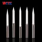 Weitol серия N 10 шт.лот, 4 мм, удлиненная плоская Нижняя гравировка, вольфрамовые твердосплавные инструменты для резьбы по дереву, Концевая фреза для печатной платы, Бесплатная доставка