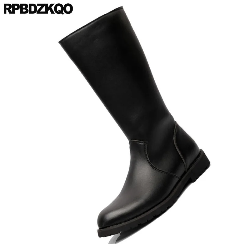 молния ботинки осенняя боевые Плюс размер ретро британский стиль военные