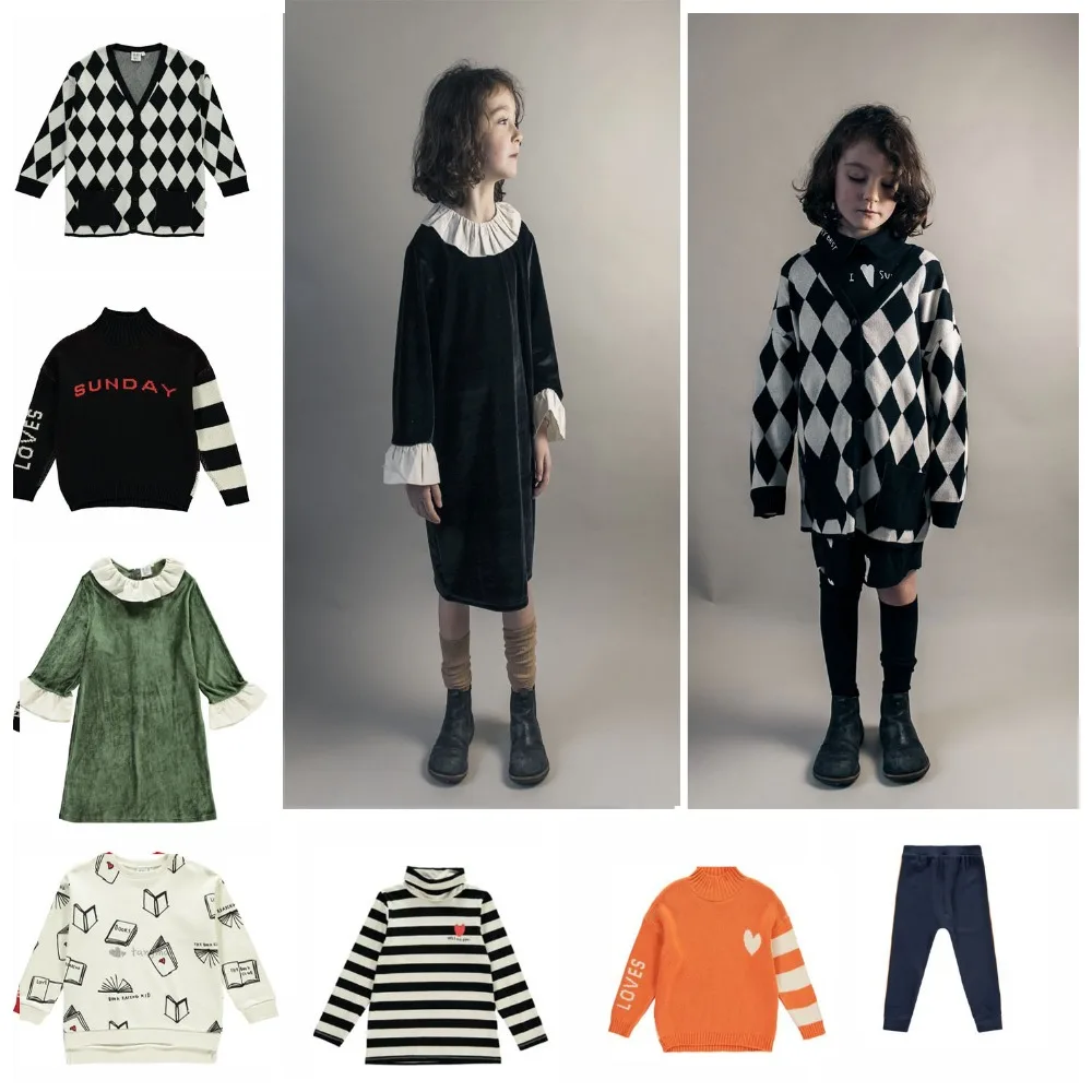 Комплект детской одежды Осень-зима 2021 топ для мальчиков и девочек футболка