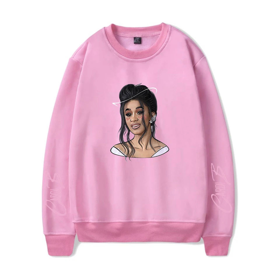 Cardi B принт модная популярная базовая крутая повседневная одежда kpop толстовки для
