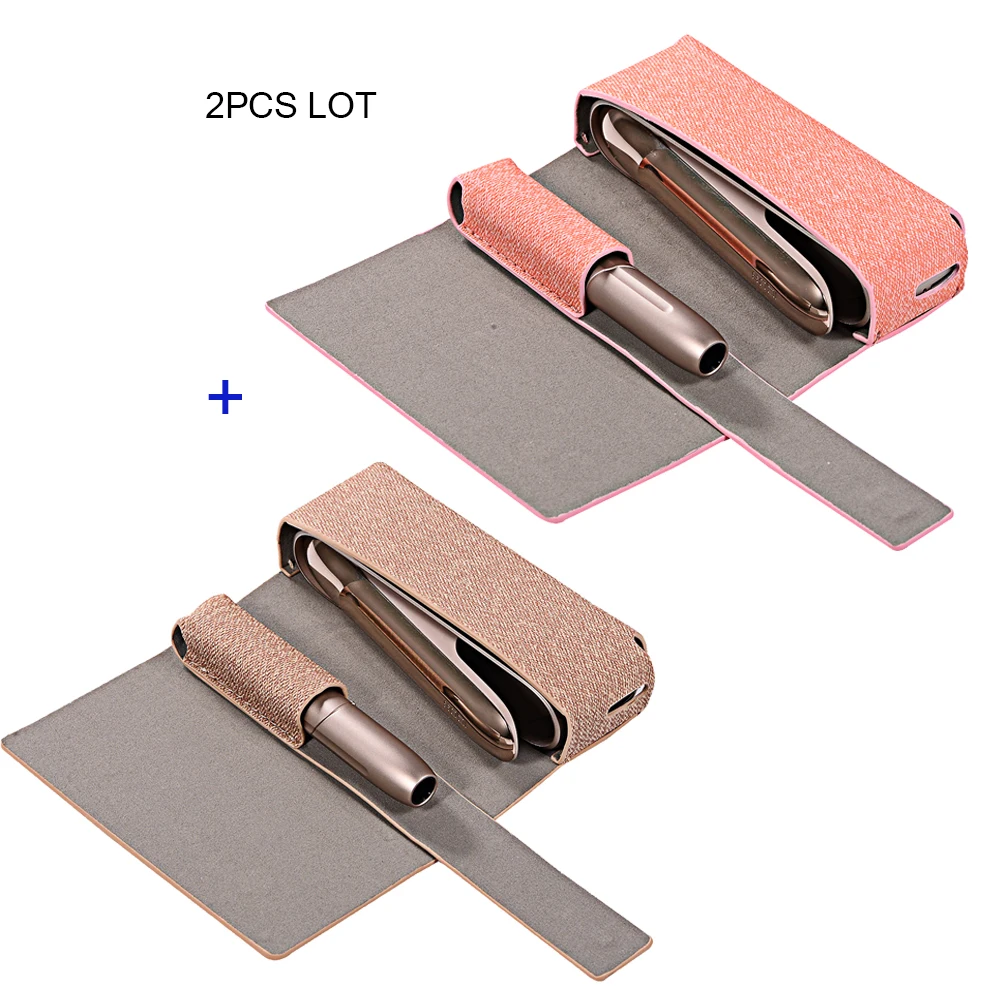 JINXINGCHENG 2 шт./партия 2 в 1 сумка чехол для iqos 3,0 чехол тканевый чехол Чехол кошелек чехол для iqos3 защитный чехол Аксессуары - Цвет: Фиолетовый