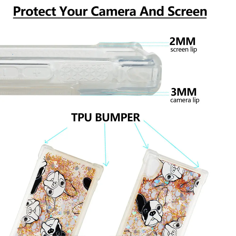 Unicorn Owl Case for Sony Xperia XA1 G3116 G3112 Dynamic Liquid Debris Quicksand Soft Back XA 1 G3121 Cover |