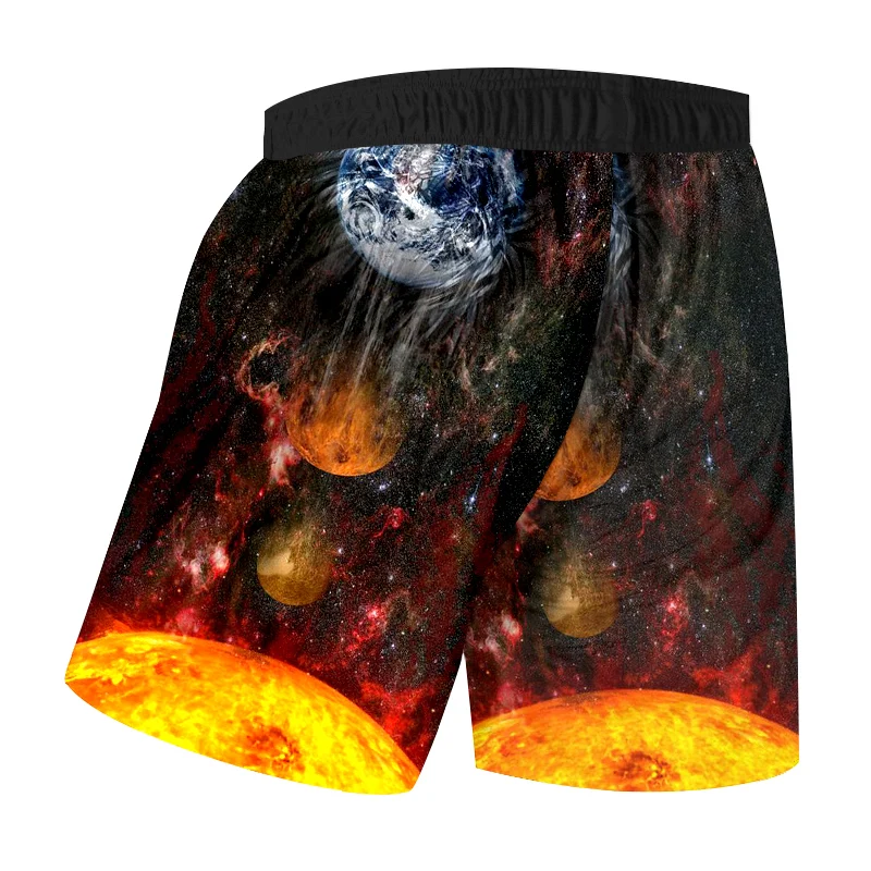 Шорты UJWI мужские с 3D-принтом повседневные быстросохнущие штаны для воркаута