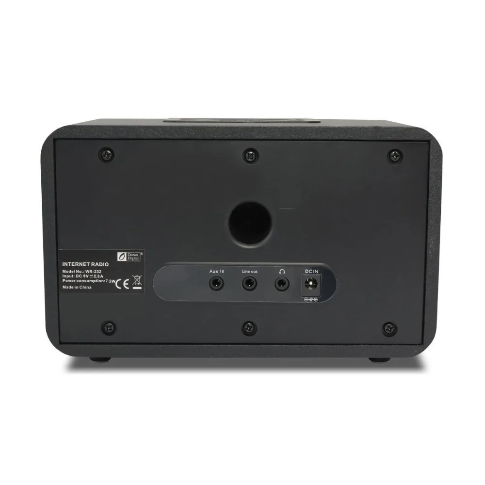 Ocean Digital Интернет радио WR 232 Wi Fi Беспроводной Динамик с разъём подачи внешнего