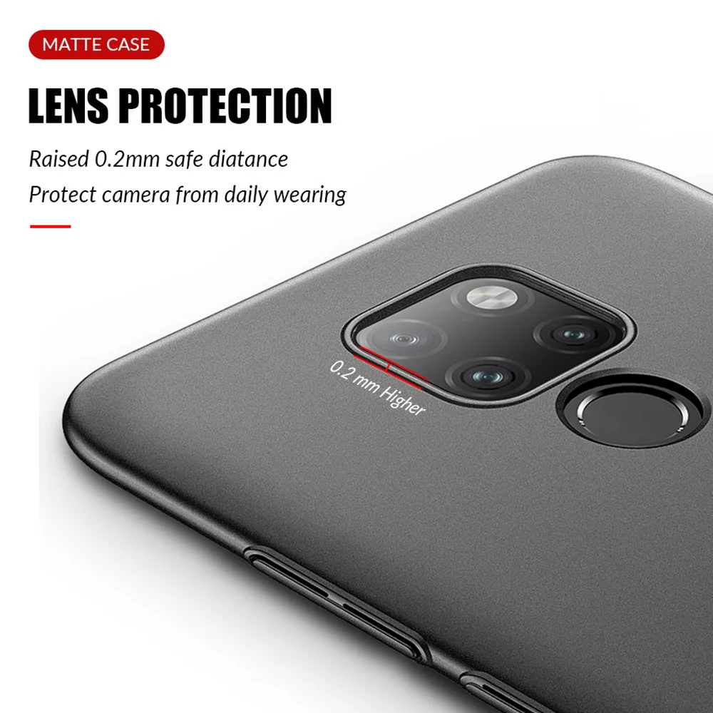 Тонкий чехол для телефона Huawei Mate 20 10 Lite гладкие матовые жесткие чехлы из