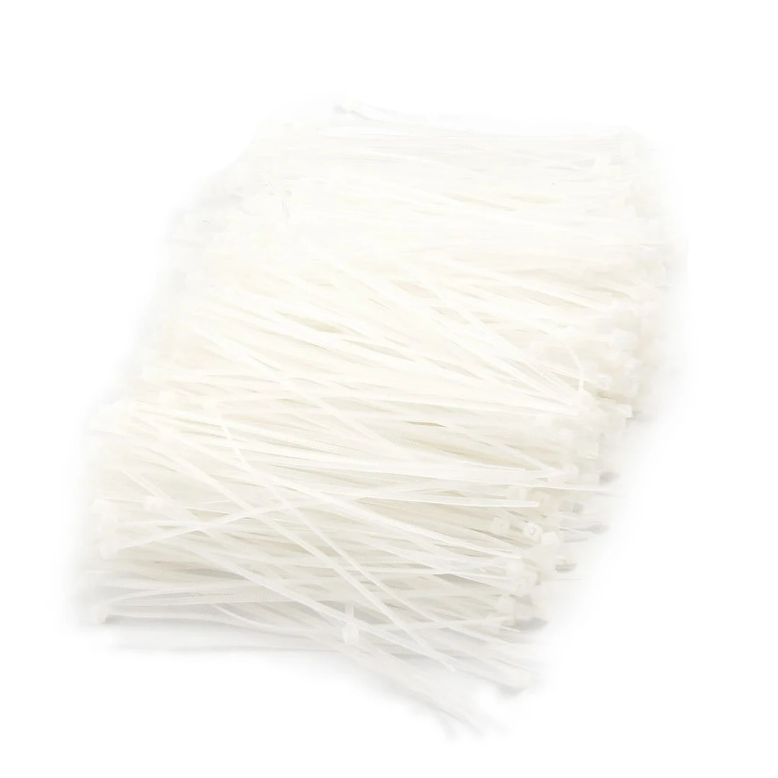 

1000 Pcs White Plastic Cable Zip Tie Fasten Wrap 60mm x 2mm