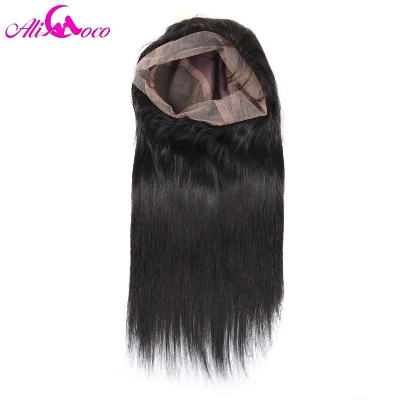 Али Коко Синтетические волосы на кружеве парики бразильские прямые 8 30 дюймов 100%