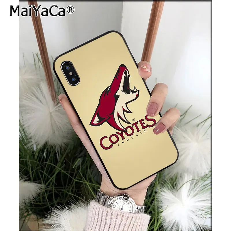 A2 Мягкий высококачественный чехол для телефона MaiYaCa Phoenix Coyotes из ТПУ для мобильных телефонов Apple iPhone 8 7 6 6S Plus X XS MAX 5 5S SE XR - Цвет: A2