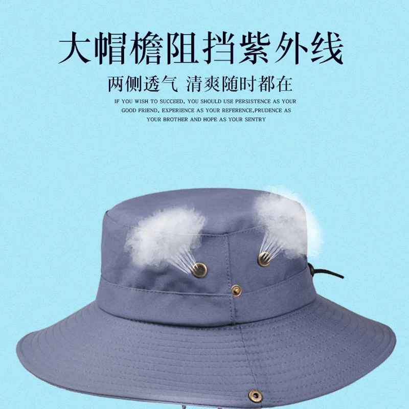 Spring Summer Fisherman's Hat Men's Bucket Outdoor Mountaineering Fishing Male Sun for Men Women Casual Cap | Аксессуары для