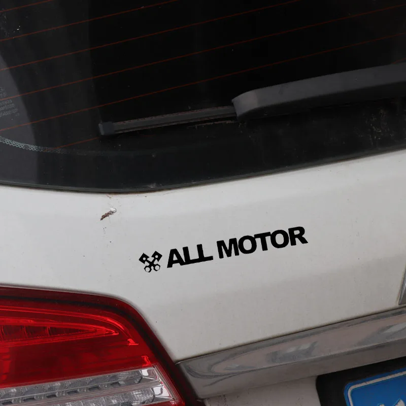 YJZT 13.9X1.7CM ALL MOTOR Funny Vinyl Decal Car Sticker Jdm Normally Aspirated Black/Silver C26-0013 | Автомобили и мотоциклы