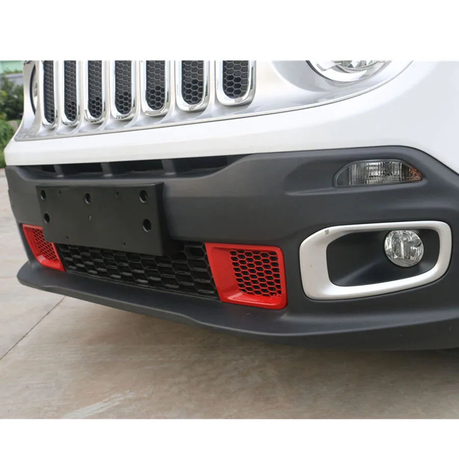 Для 1 4 T Jeep Renegade 15-16 2 шт. внешний автомобильный передний бампер решетка
