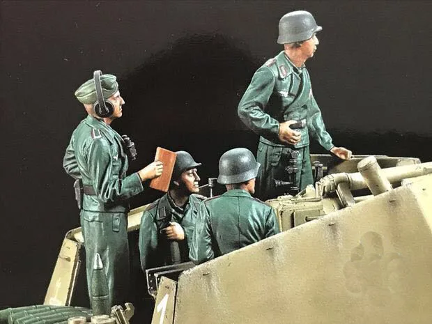 1/35 статуэтка в виде артиллерия группа 4 шт./компл.(без автомобиля) модель Наборы