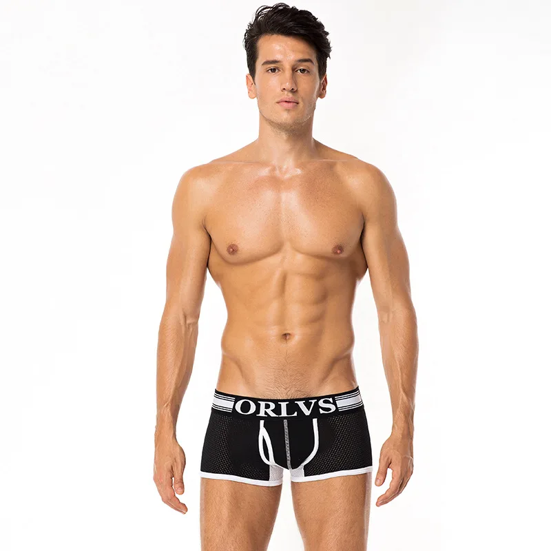 3 штуки Взрывные модели новые сетчатые мужские боксеры цветные трусы мужское