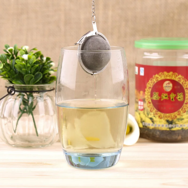 

1Pc Stainless Steel Sphere Locking Spice Tea Ball Strainer Mesh Infuser Tea Strainers Filter Infusor Tea Accessories