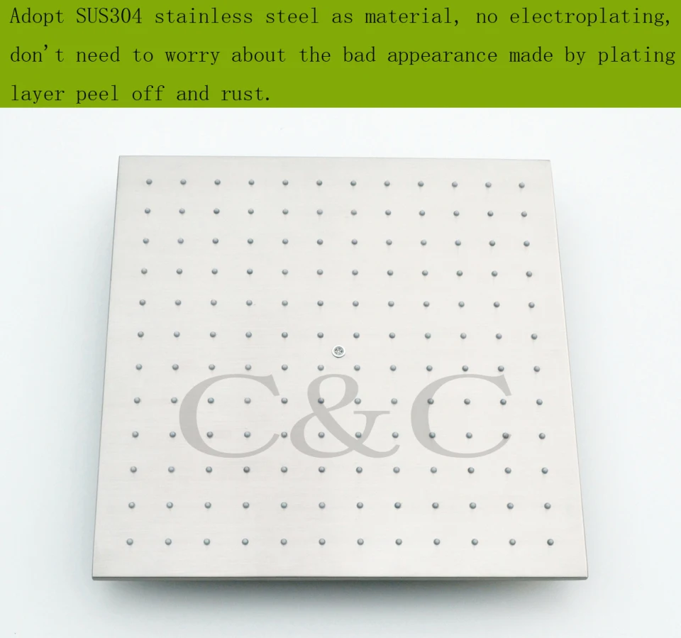 Дождевой смеситель для душа в ванную комнату Набор насадок экономия воды 16