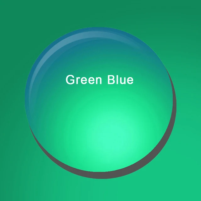 Green Blue 1,50 1,61 1,67(-0,50~-8,00) Поляризованные по рецепту CR-39 смолы Асферические стекла линзы для близоруких солнцезащитных очков покрытие объектива Lentes - Цвет линз: Green Blue