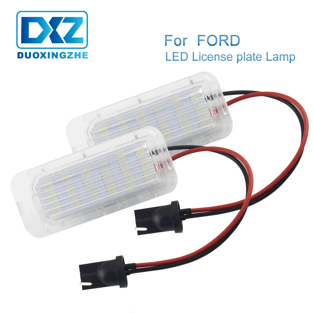 DXZ 2 шт. светодиодные задние номерной знак свет ошибок для Ford 5D Fiesta Kuga S MAX C Mondeo Galaxy