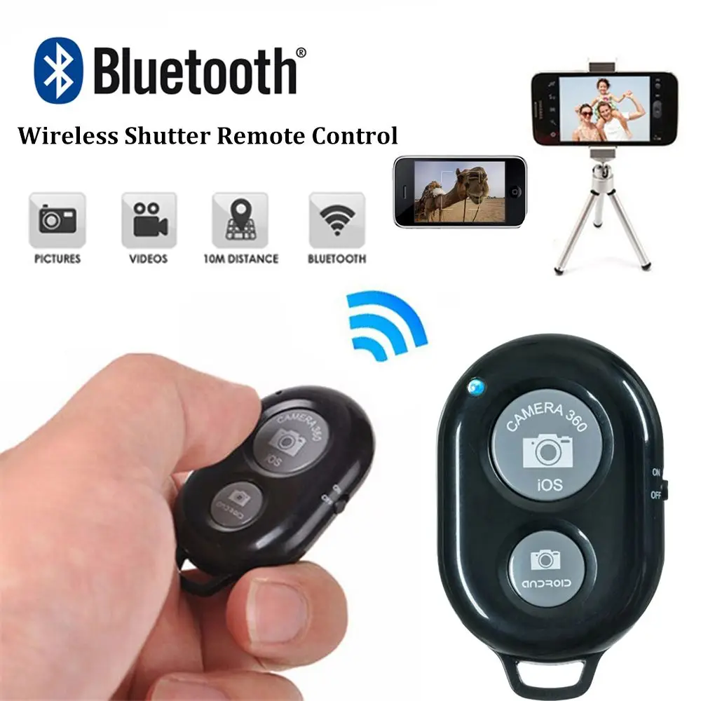 Мини беспроводной Bluetooth 3,0 пульт дистанционного управления селфи камера затвора для мобильного телефона держатель Штатив селфи палки для IOS Android