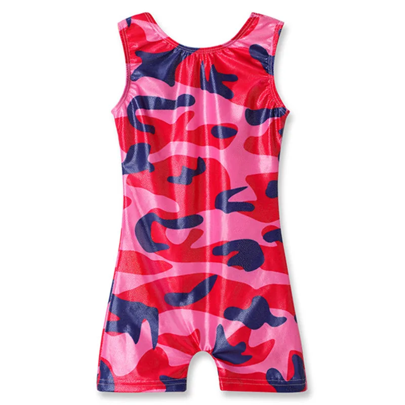 Трико для девочек без рукавов красное камуфляжное женское платье детская одежда