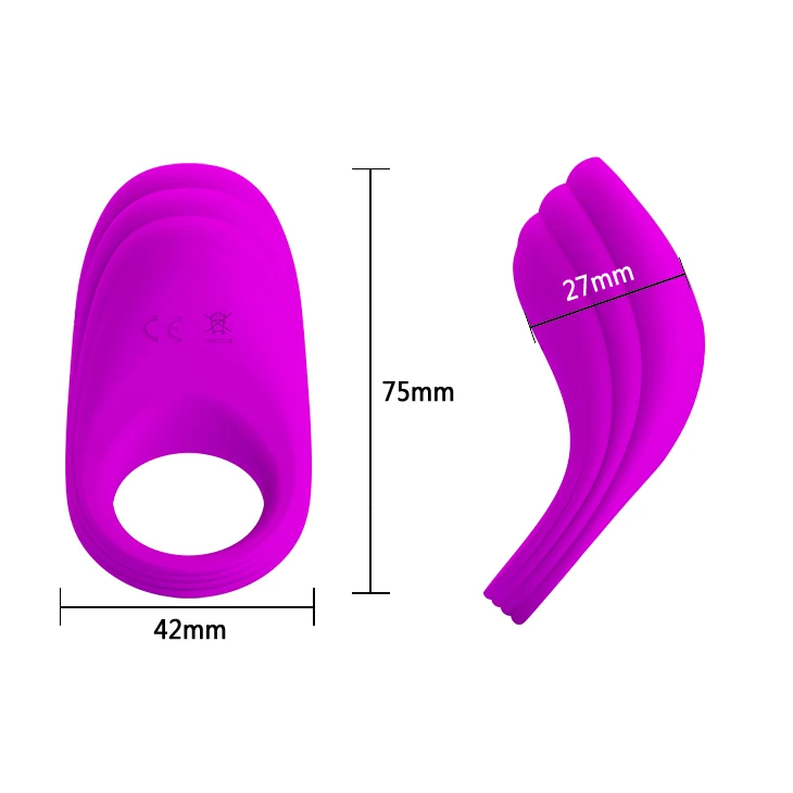 Pretty Love USB перезаряжаемое 7 скоростное вибрирующее кольцо на пенис Силиконовое для