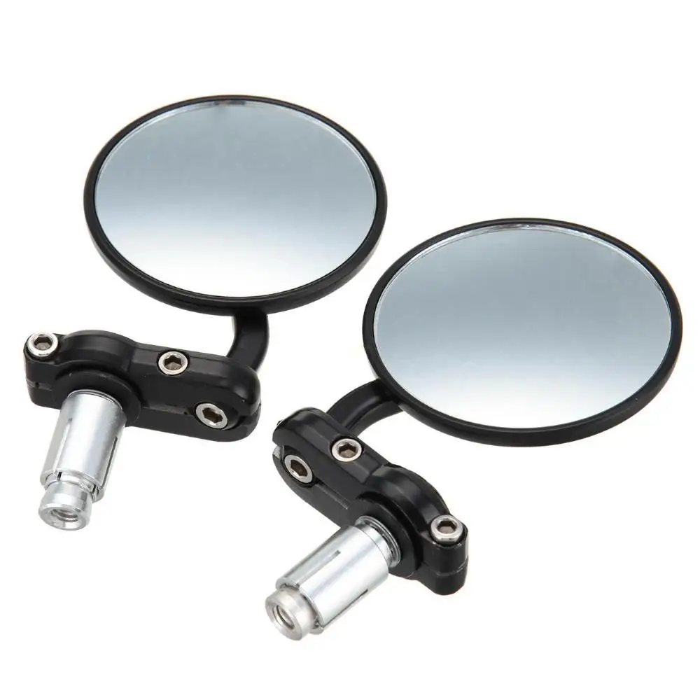 FREE SHIPPING 7/8" HANDLE BAR END MIRRORS FOR CHOPPER BOBBER CLUBMAN CAFE RACER BIKER | Автомобили и мотоциклы