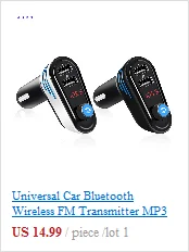 Bluetooth автомобильный беспроводной fm-передатчик стерео громкой связи с 1,4 дюймовым ЖК-экраном и usb-зарядным устройством поддержка tf-карты USB Flash