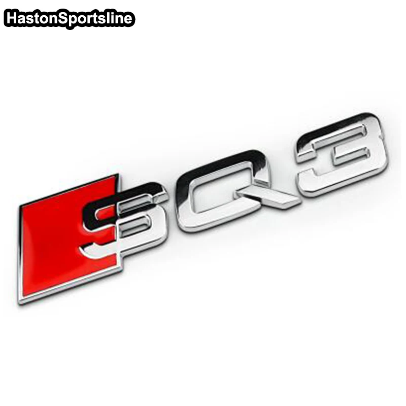 Для Audi Q5 Q3 ABS хромированная Задняя эмблема логотип значок наклейка автомобиль-Стайлинг