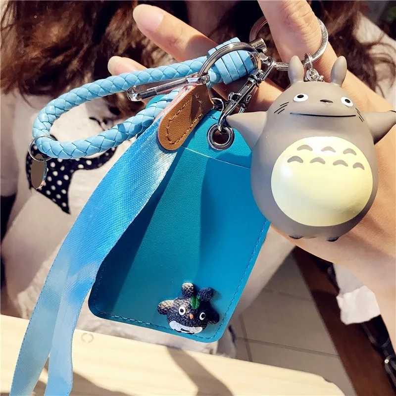 Style 3 Blue 1 шт. kawaii корейский мультфильм Тоторо ID держатель для карт милые банковские кредитные карты пакеты на день рождения Рождественский подарок для девочек и мальчиков - Цвет: Style 3 Blue