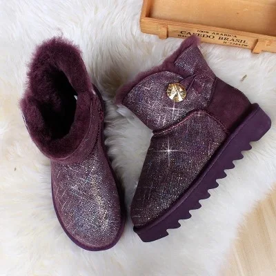 

Australia High Quality Genuine Leather Classic 100% Wool snow boots Women Boots Warm winter shoes for women