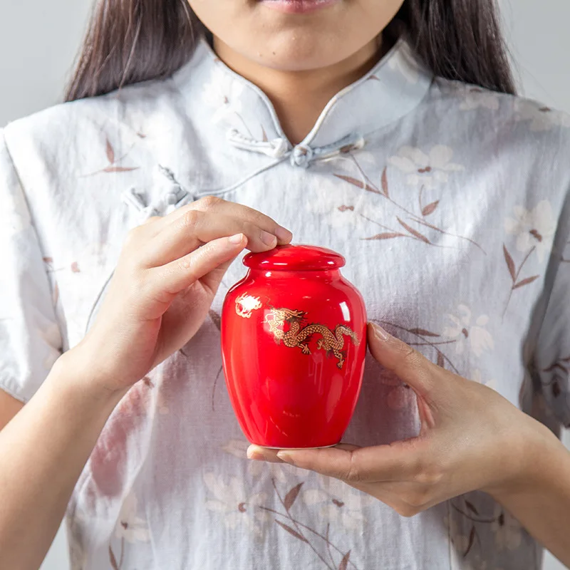 Новая ручная роспись керамики специй чайная банка древняя коробка (чай сахар