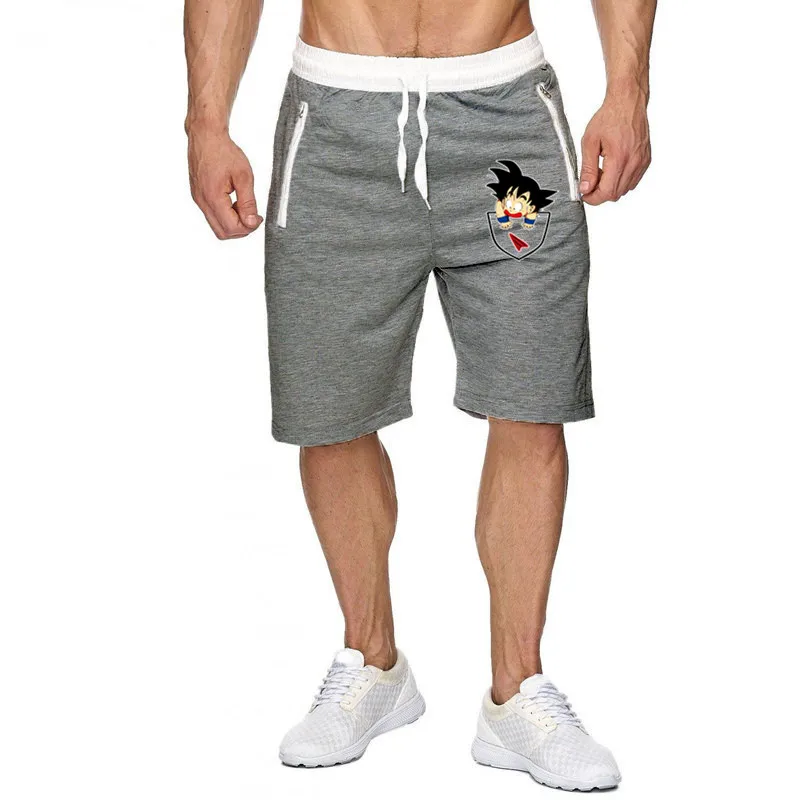 Лидер продаж Новые летние мужские Dragon ball шорты Рубашки домашние моды Dragon Ball Гоку print Sweatpants Фитнес короткие Jogge